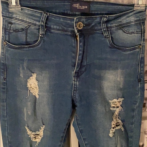 Cocoa Blue Prewash distress jeans - Picture 2 of 8